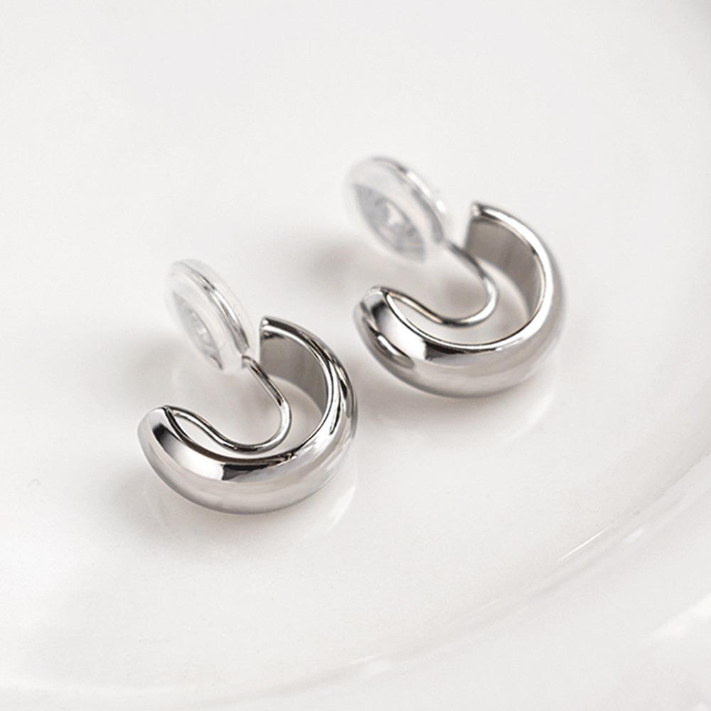 1 пара клипс-серег под золото, не требующих прокола, хип-хоп серьги, новые серьги-кольца, ювелирные аксессуары