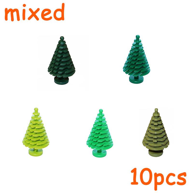 Растения Аксессуары MOC Город Сосна Ветка Куст Трава Цветок Строительные Кирпичики 3741 4727 4728 6148 6255 30093 30176 33291