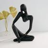 Смола Статуэтка Мыслителя Красочное Искусство Абстрактная Скульптура, Современные Акценты Домашнего Декора Большие Коллекционные Фигурки Граффити