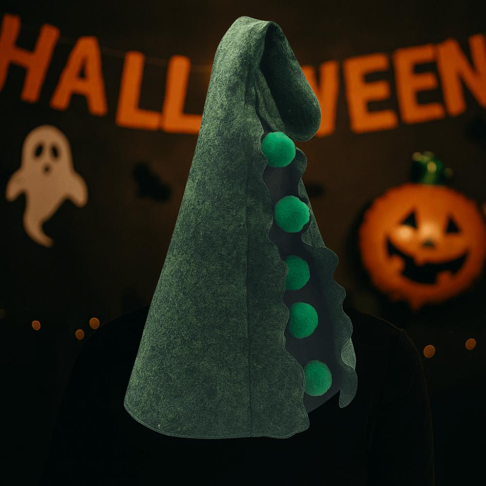 Polyester Halloween Cosplay Costume Prop Pea Wizard Role Play Caps Halloween Theme Party Props