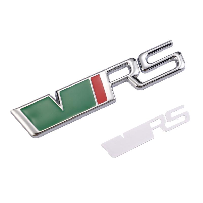 LKPP1 Car Front Grille Trunk Sticker VRS Emblem Badge Decal Accessories For Skoda Octavia Kodiaq Enyaq iV Kamiq Scala Superb Vision RS