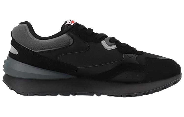 Men's Sneakers FILA HERITAGE RUNNING Cushioning Abrasion Resistant Low top Running Shoes Men's Black