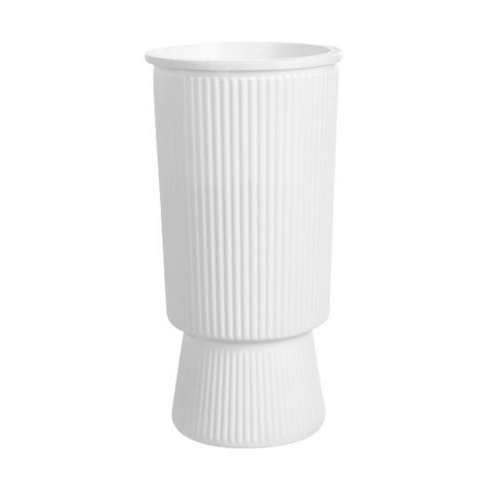 Self Watering Planter Pots African Violet Pots for Indoor Outdoor Windowsill Garden Modern Plastic Plant Pot with Wick Rope And Reservoir