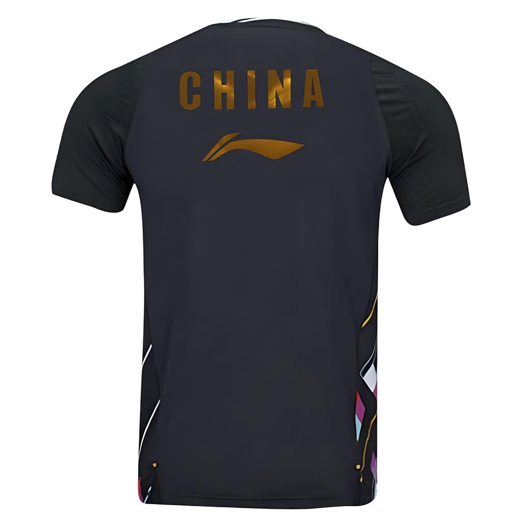 Li Ning Youth Team Series Letter Logo Sports Quick-Dry Breathable Short Sleeve T-Shirt Men T-Shirts Black AAYT015-3