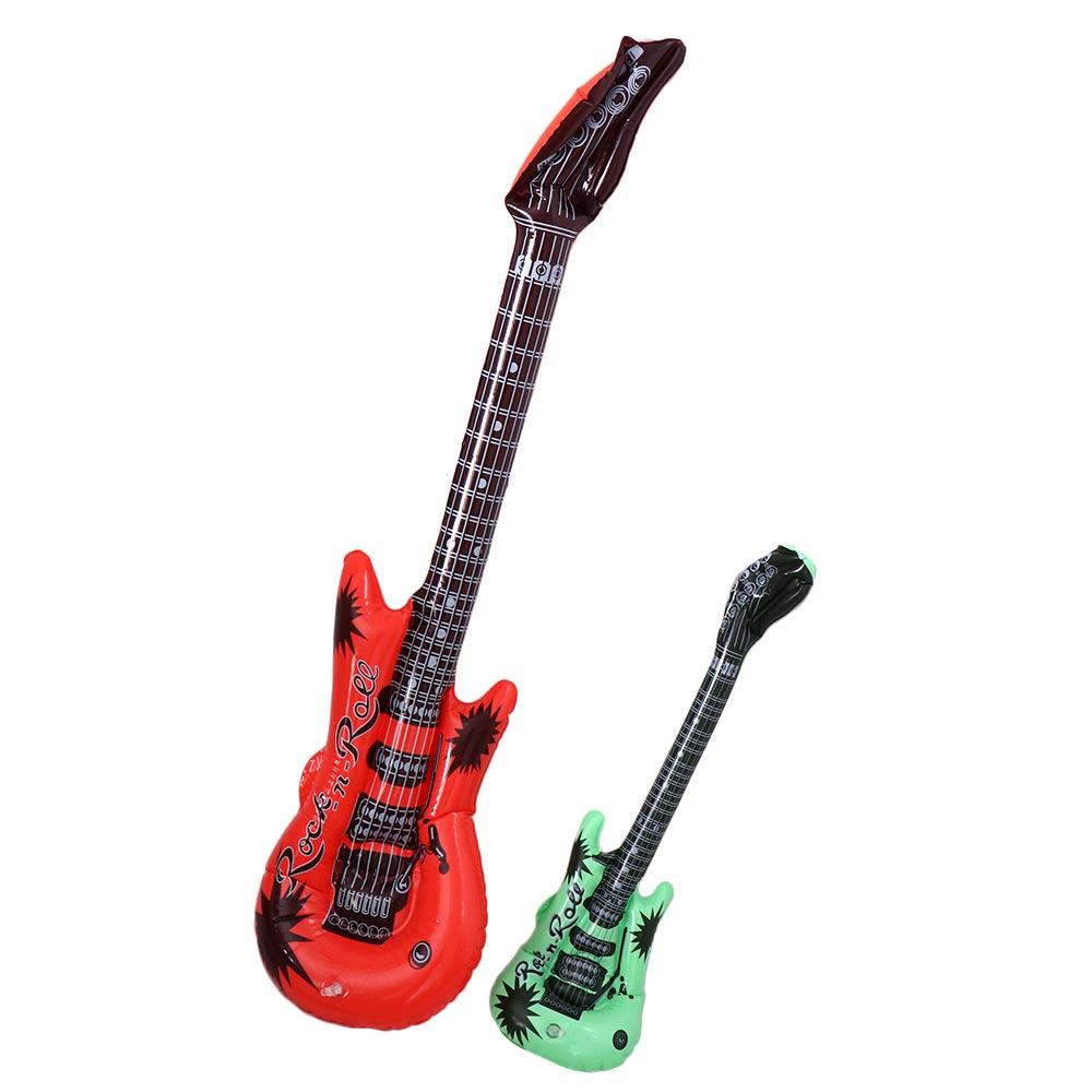 Inflatable Inflatable Musical Instrument Toys Random Color Guitar Foil Balloons Birthdays Party