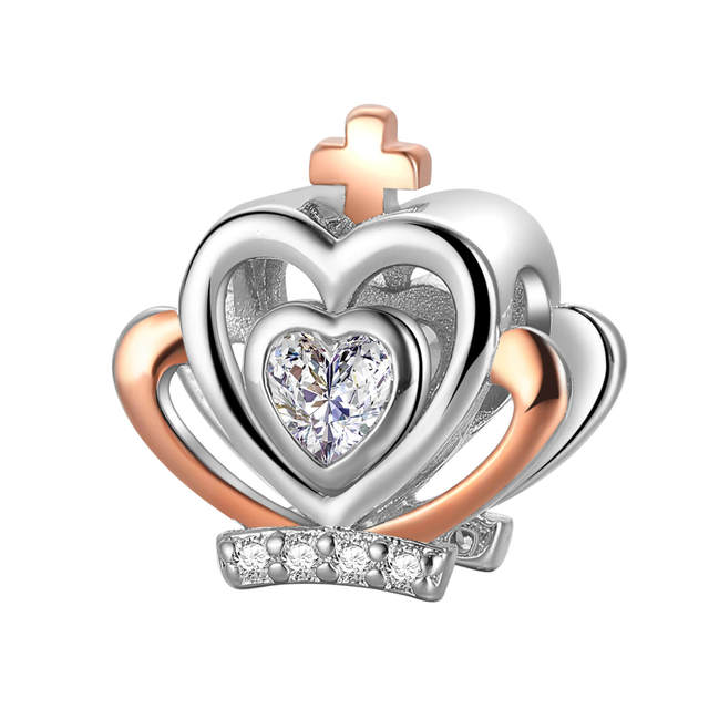 Стерлингового Серебра 925 пробы Love You Mom с двойным сердцем, висячие бусины с разрезом, подходят для оригинального модного браслета, сделай сам, для женщин, ювелирные изделия, подарок