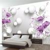 Wallpaper Hand-Painted Purple Calla Lily 3d Murals Beautiful Fresh Background Wall Papers Home Decor Wallpaper