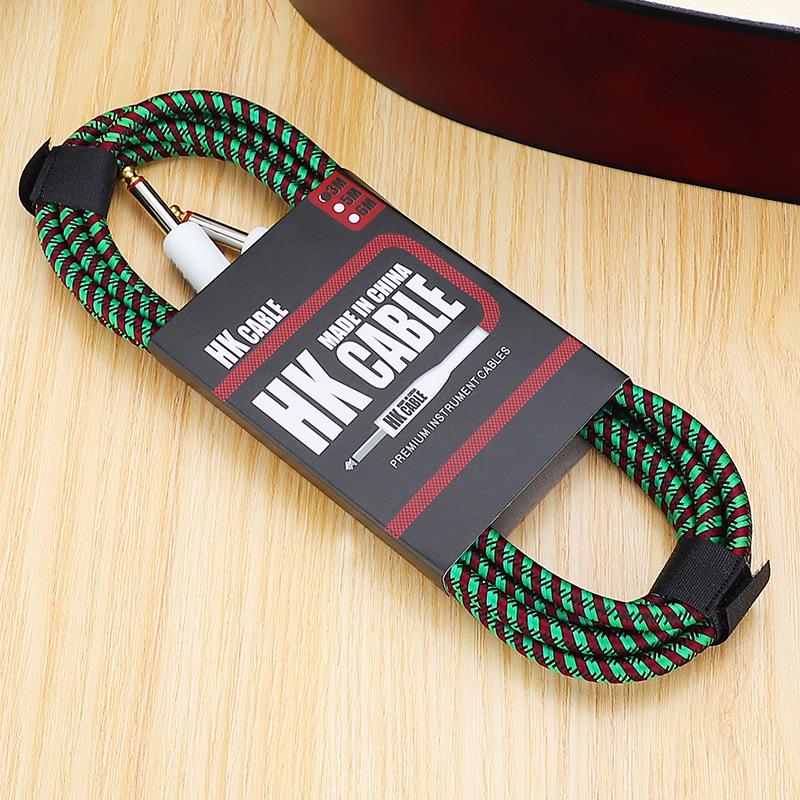 HK Плетеный аудиокабель с шумоподавлением для гитары, бас-гитары и инструментов
