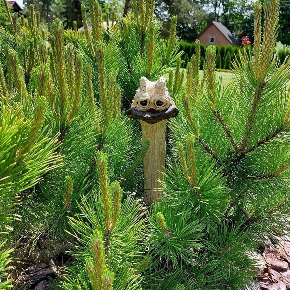 Забавный сад, скрытая статуя курицы/страуса, декор, смола, фермерский дом, скульптуры курицы, садовый куриный кол, украшения для садового патио