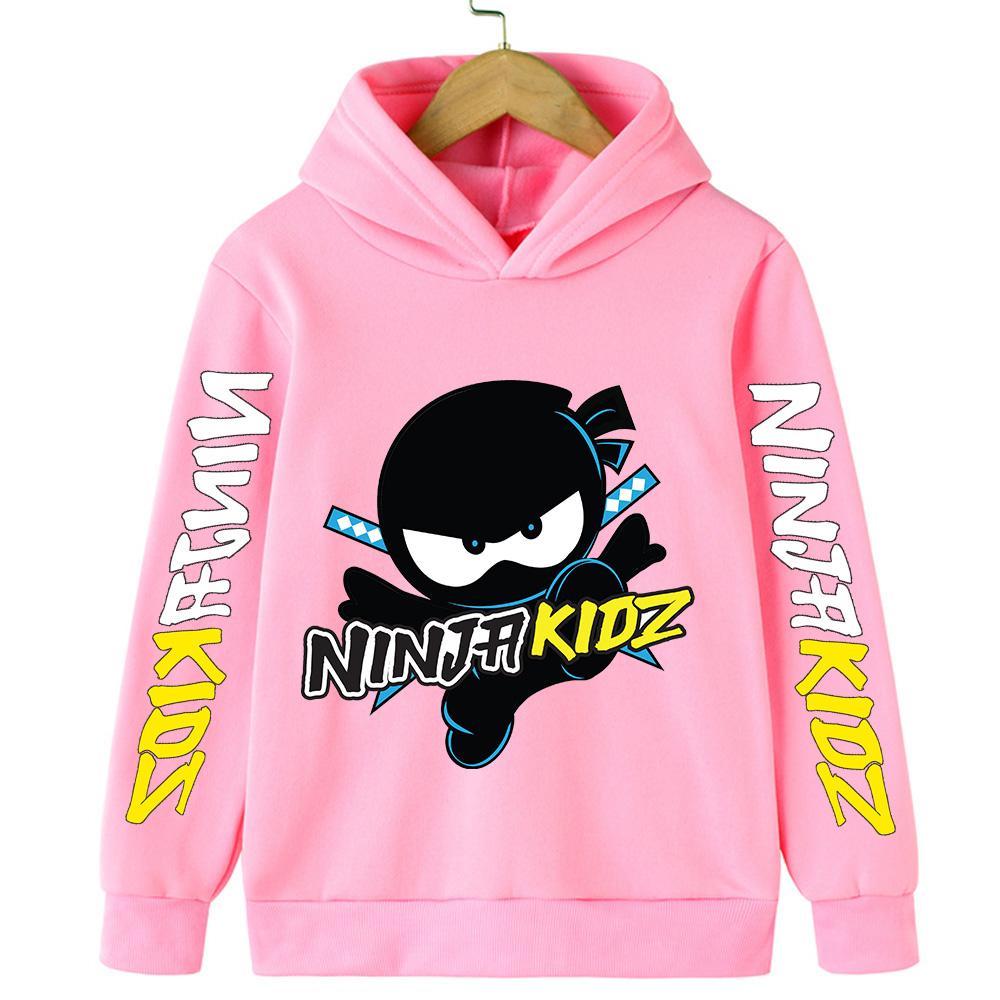 Ninja Cartoon Children's Hoodie Casual Hoodie Quality Boy and Girl Pullover Y2K Hip-hop Retro Multi-color Autumn and Winter