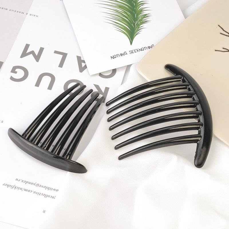 5/7 Teeth Plastic Hair Clip For Women Vintage Creative Headwear Black Hair Combs Magic Hair Comb Hair Clips Korean Styling Tools