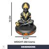 Hanuman Idol for Home Temple & Office Desk | Hanuman Murti for Car, Positivity, Strength & Vastu Protection (Black Matte Finish, 10cm Height,)
