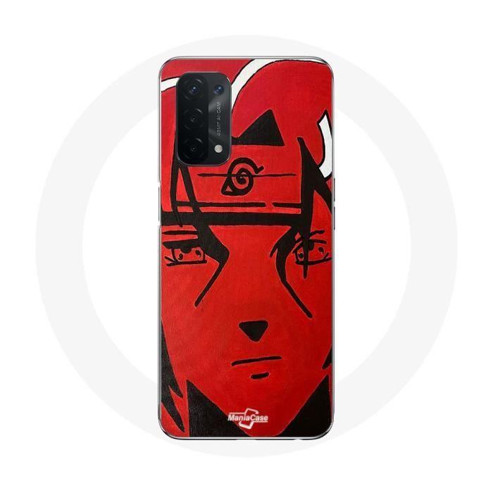 Coque - MANIACASE - Oppo A74 5G - Itachi Uchiwa Naruto - Souple - Rouge