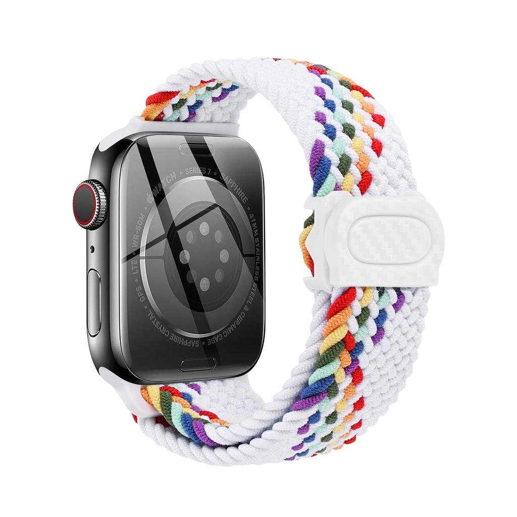 Плетеный ремешок для Apple Watch Series 10 9 8 7 6 5 4 se Ultra 2 49мм 46мм 42мм 44мм 40мм 45мм 41мм Correa Браслет Ремешки iWatch