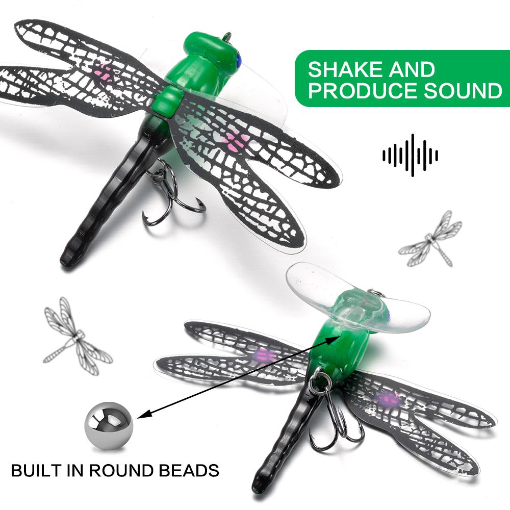 Dragonfly 1pcs5pcs Ftk Dry Topwater Flies Insect Fly Fishing Lure 62g 75mm Trout Popper Artificial Bait Wobblers For Trolling Hard Lure