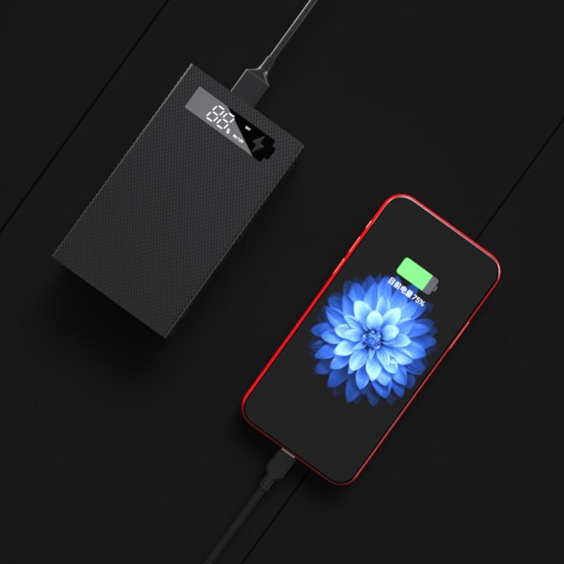 Power Bank с 5 аккумуляторами 18650 для корпуса, ящик для хранения, зарядное устройство для мобильного телефона, держатель для аккумулятора, зарядный бокс для корпуса, с ЖК-дисплеем