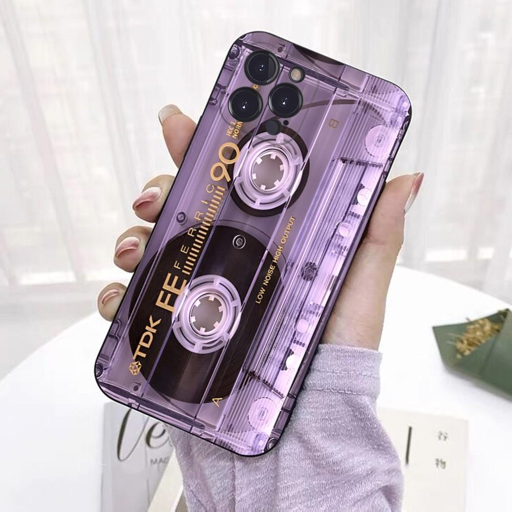 Винтажный чехол для телефона в виде кассетной ленты для IPhone 18 16 15 14 11 12 13 Mini Pro XS Max Чехол 6 7 8 Plus X Funda Shell