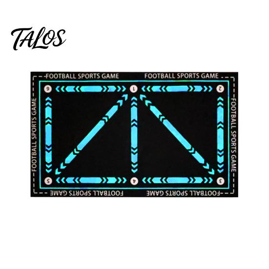 Soccer Footwork Trainer Football Footstep Training Mat Silent Sports Auxiliary Non-Slip Non-slip Indoor Practice Equipment for Agility And Speed