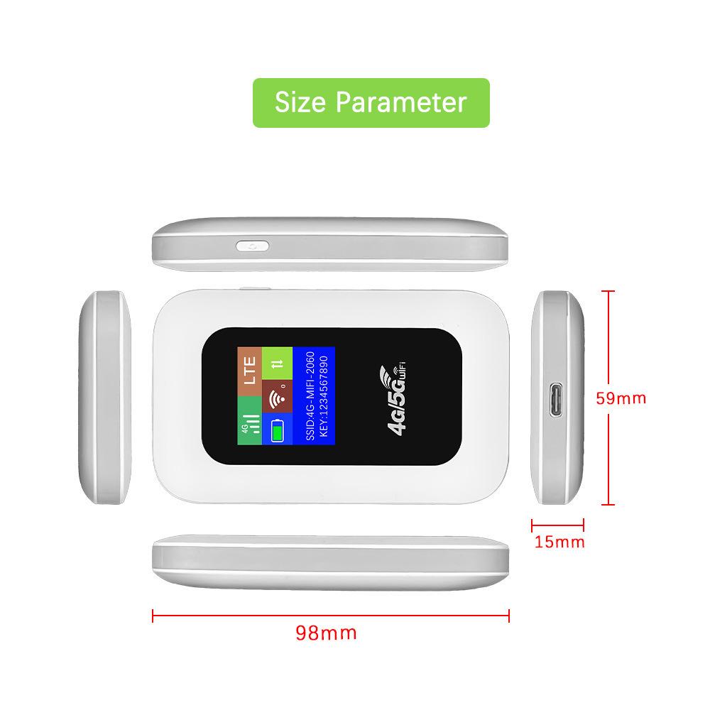 Портативный WiFi-роутер MiFi 3G/4G LTE с адаптером для SIM-карты