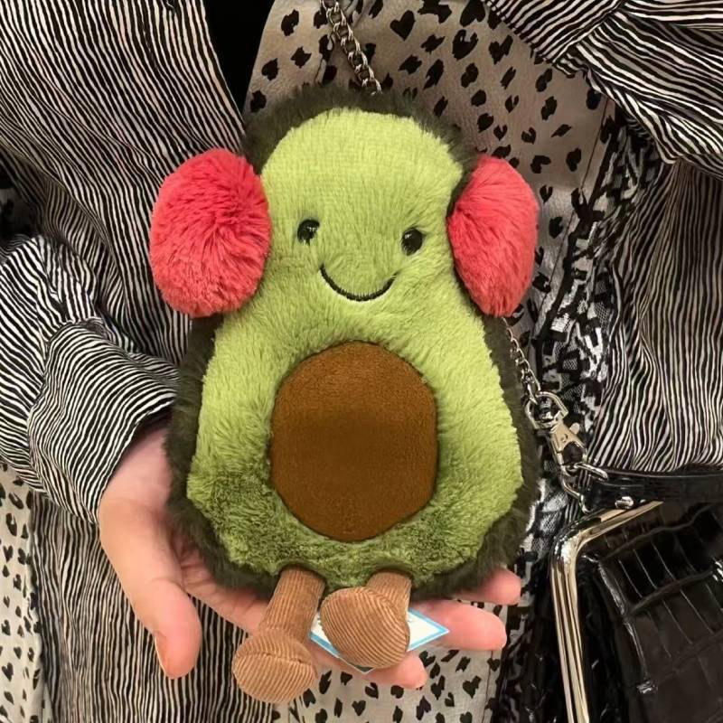 Мягкая плюшевая игрушка Авокадо Jellycat, подарок для подростков и детей, наполнитель из мягкого волокна
