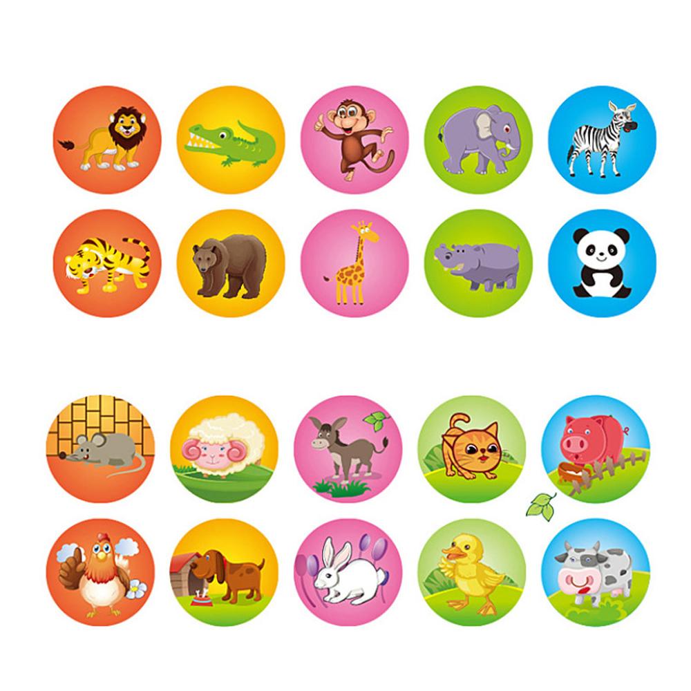 Cute Reward Toy DIY Round Panda Scrapbooking Rubber Stamps Kids Stamp Dinosaur Stamps Cartoon Stamp