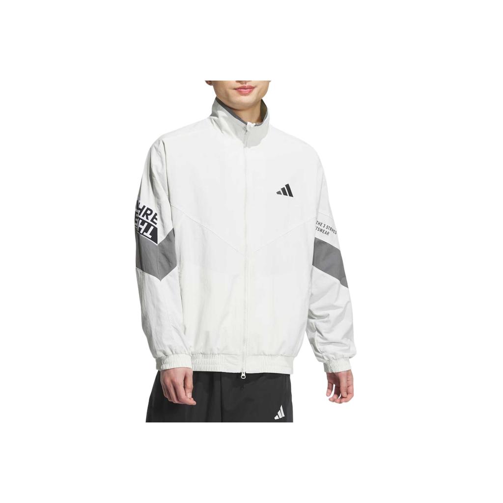 Adidas Пакет надписей Повседневный Классический Простой Ретро Свободный Воротник Дышащая Куртка Мужская Куртка KA1264