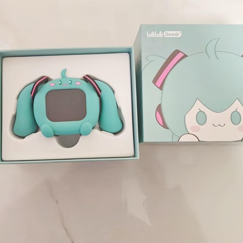Новые в наличии Оригинальные беспроводные Bluetooth-наушники Hatsune Miku Кубические с ЖК-дисплеем и сенсорным экраном Беспроводные Bluetooth-наушники Подарки