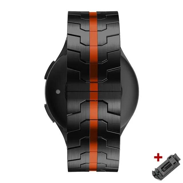 Ремешок из нержавеющей стали 20 мм 22 мм для Samsung Galaxy Watch 6 Classic 43 47 мм 4 5 pro 40 44 мм 45 мм браслет для Huawei 4 Pro GT 3 2e