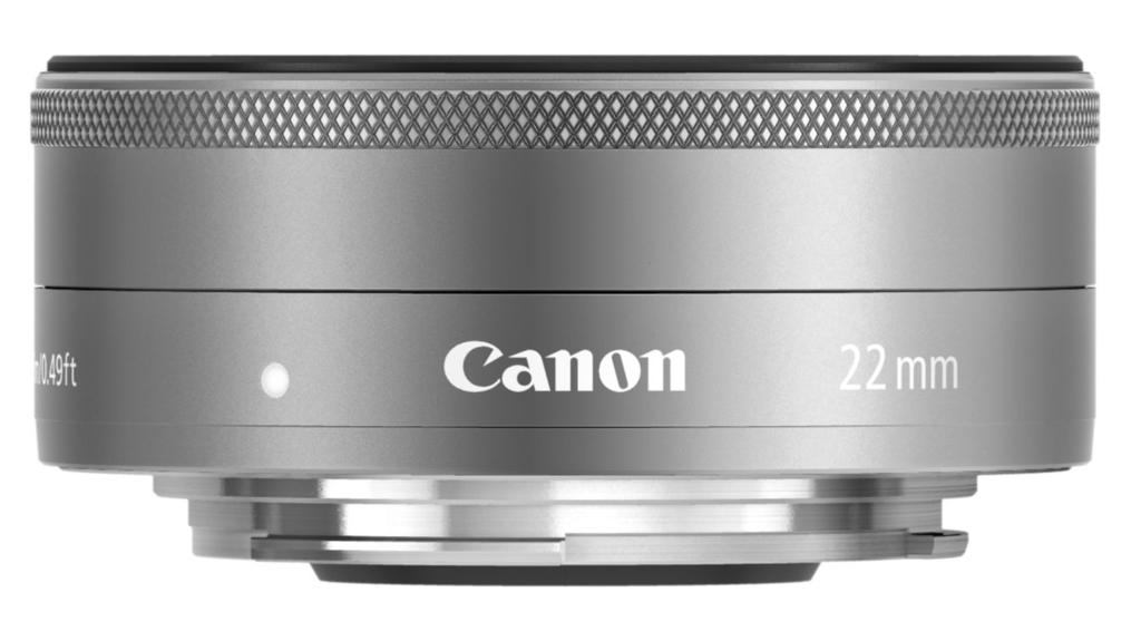 Canon Single Focus Wide Angle Lens EF-M22mm F2 STM Silver Mirrorless Single Lens Compatible EF-M222STMSL