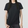 Nike Футболка с коротким рукавом из дышащего материала с логотипом для бега, фитнеса, тренировок, быстросохнущая, женская, черная FN2799-010