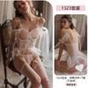 Erotic Underwear Sexy Pure Desire Halter Lace Seductive One-piece Dress Women's Tied Corset Pajamas 1323