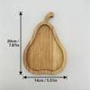 Squirrel Fruit Shape Squirrel Wooden Snack Tray Wood Fruit Serving Dish  Dining Table