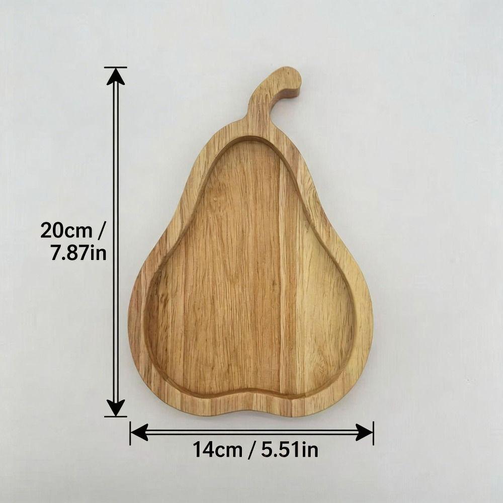 Squirrel Fruit Shape Squirrel Wooden Snack Tray Wood Fruit Serving Dish Dining Table