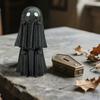 Middle Finger Ghost Figurine Resin Ghost Figure Flipping Off Ghost Statue for Desk Cabinet Home Halloween Decor