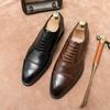 Мужские дерби, деловые туфли, черные броги, смокинг, свадебные блейзеры, туфли-седла, большой размер