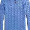 Polo Ralph Lauren Серия The Hamptons Свитер-пуловер на молнии с вышивкой пони Мужской свитер Синий MNPOSWE16822446-400
