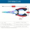Portable Fishing Pliers Titanium Coated Stainless Steel Fish Gripper Hook Remover Cutter Multifunctional Fishing Tool