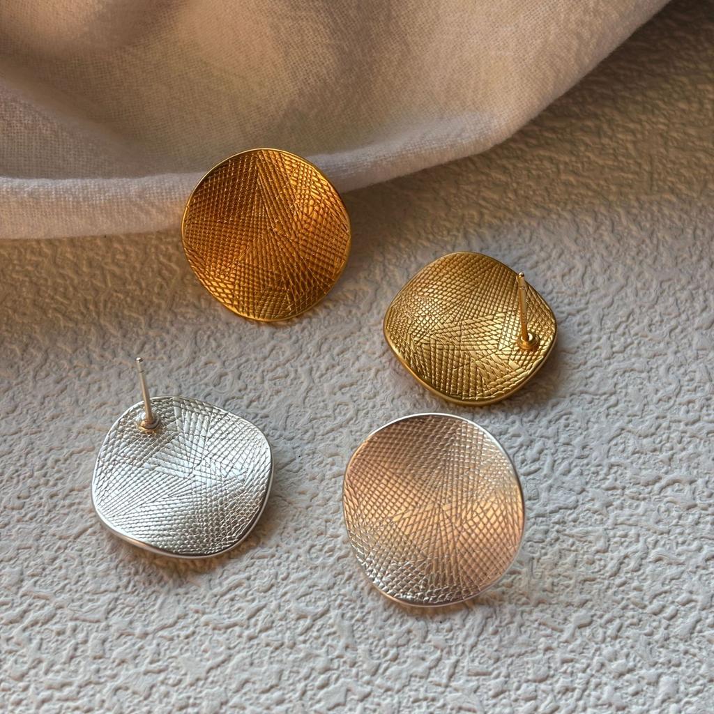 Серьги с текстурой, универсальная текстура, простые и модные, уникальные серьги-подвески, новые высококачественные и нишевые аксессуары