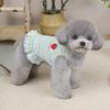 Summer Dog Dress Puppy Sleeveless Striped Strawberry T-Shirt Tutu Skirt Pet Princess Outfit for Small Medium Cat Dog