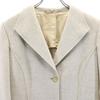 MARTIN MARGIELA Made In Italy Long Sleeve Wool Coat 42 Beige Women Used