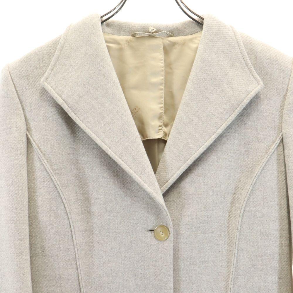 MARTIN MARGIELA Made In Italy Long Sleeve Wool Coat 42 Beige Women Used