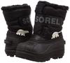 Детские зимние ботинки Sorel Kids Snow Commander NC1960, размер 17 см, черный