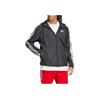 adidas Мужская куртка с капюшоном в полоску с логотипом, верхняя одежда, черная IB0378