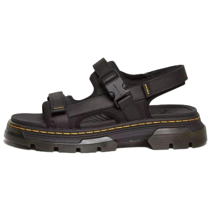 Dr. Martens Fabric Minimalist Comfortable Versatile Beach Sandals Unisex Sandals Black 31560001