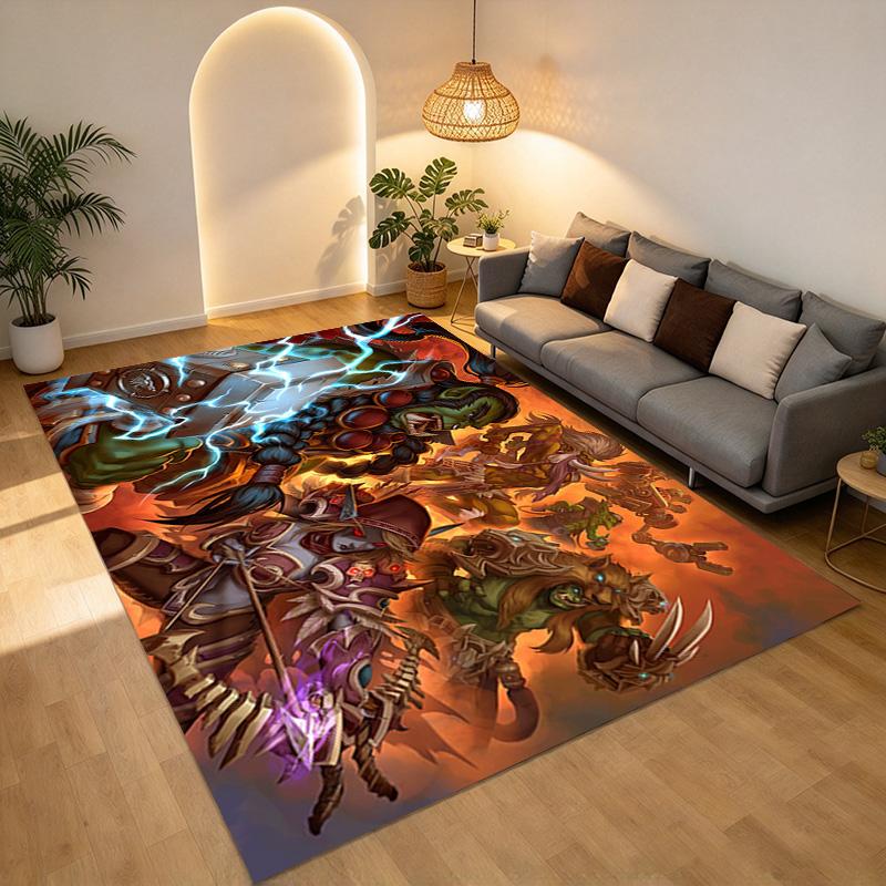 Warcraft World Living Room Nonslip Area Rug Soft Carpet For Bedroom Game Playroom Sofa Office Home Decor Doormat Christmas Gift C9302593