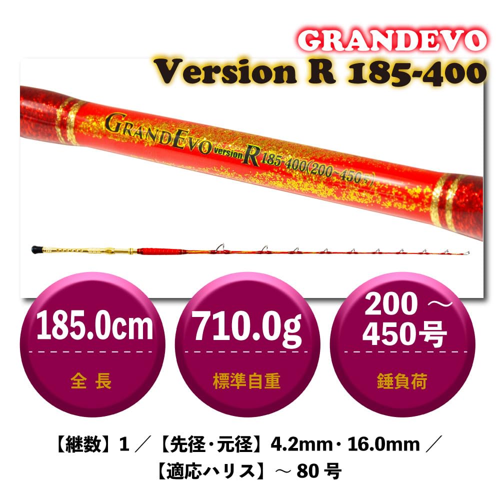 Gokuspe Fully Spooled Rod GRANDEVO Version R 185-400