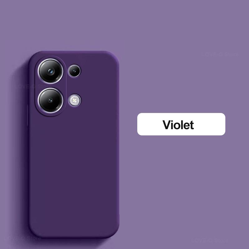 Чехол для телефона Poco M6 Pro, силиконовый однотонный защитный чехол от падений и столкновений для Xiaomi Poco M6 M 6 Pro M6Pro PocoM6 Pro