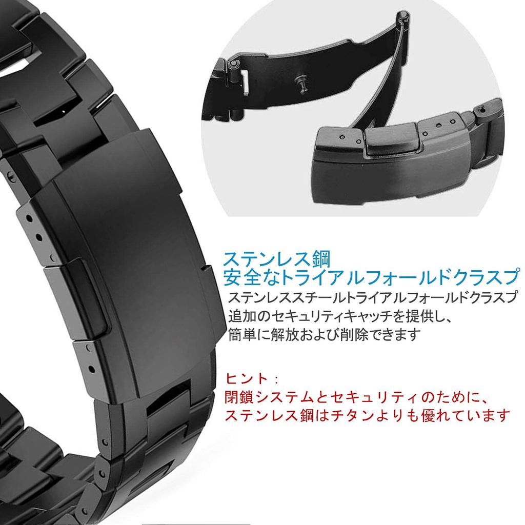 Ремешок Ahayo QuickFit 22 мм для Garmin Approach S70 epix Pro Fenix 8 Fenix Fenix и Fenix из титановой стали с застежкой из нержавеющей стали