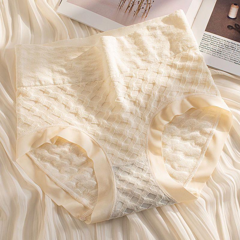 Untouched Underwear for Women Breathable for Girls Mid To High Waist Waist Cinching Hip Lifting Plus Size Women's Triangle Pants with A Headband