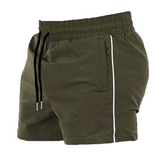 Мужские спортивные шорты для фитнеса, эластичные шорты на талии с карманами на молнии, шорты для бега, свободные быстросохнущие короткие брюки, уличная одежда